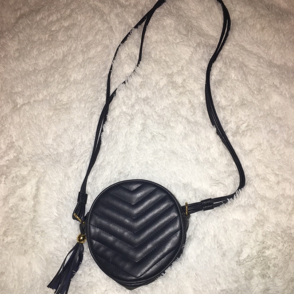 Blue shoulder bag
